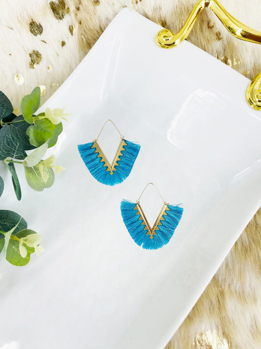 Bohemian Triangle Tassel Earrings - E19-2724