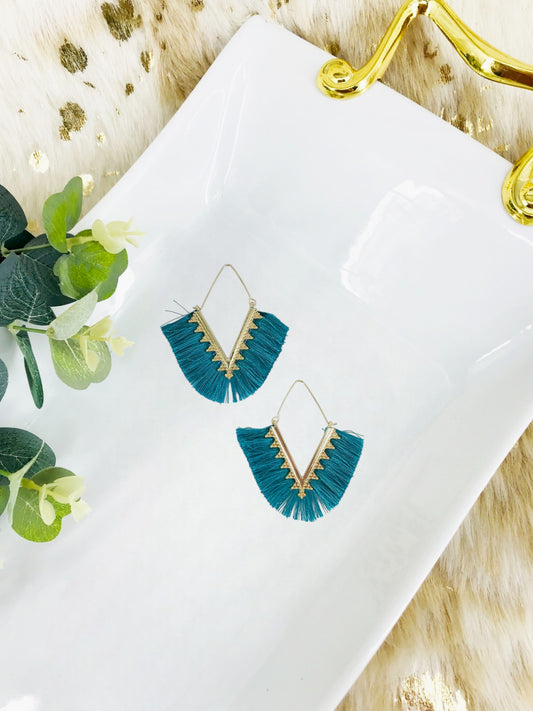 Bohemian Triangle Tassel Earrings - E19-2729