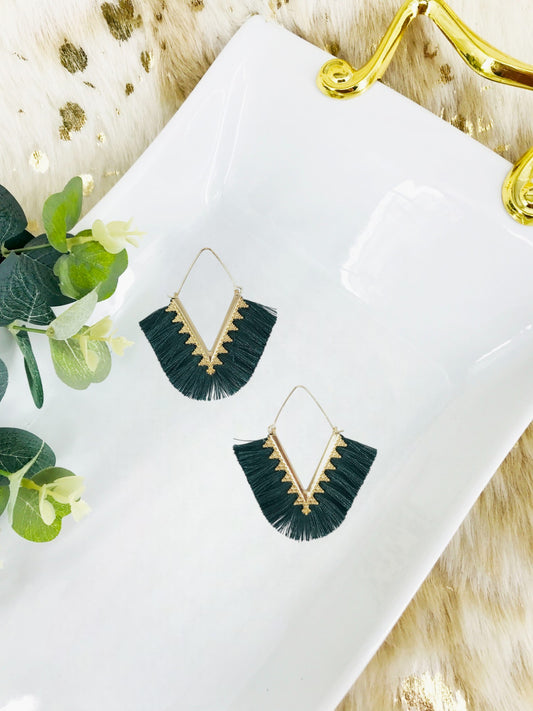 Bohemian Triangle Tassel Earrings - E19-2731