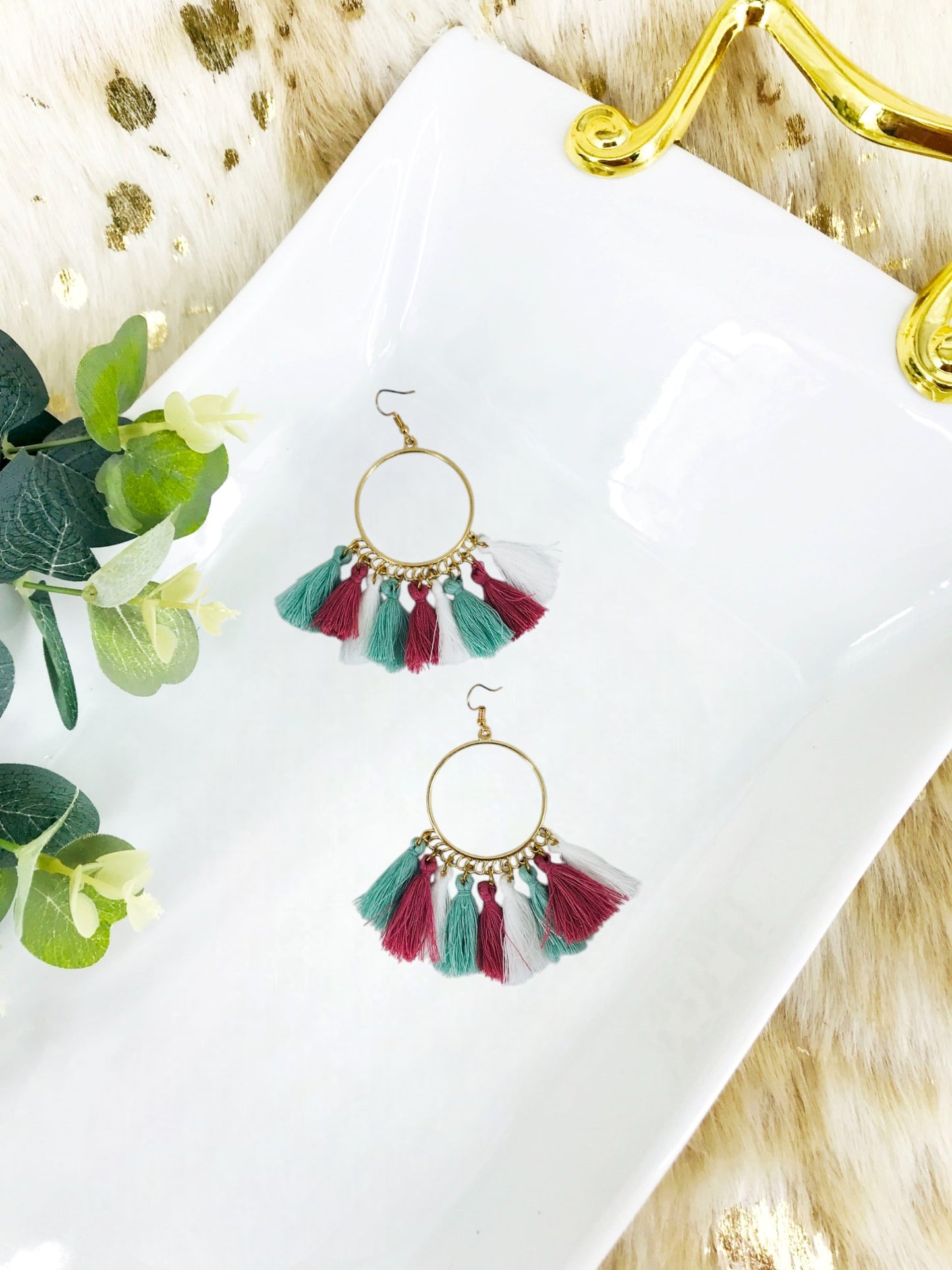 Bohemian Tassel Hoop Earrings - E19-2736