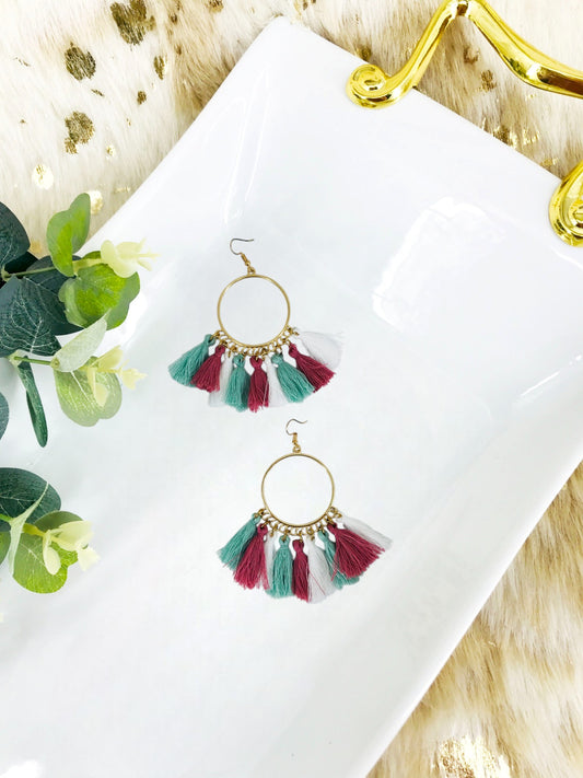 Bohemian Tassel Hoop Earrings - E19-2736