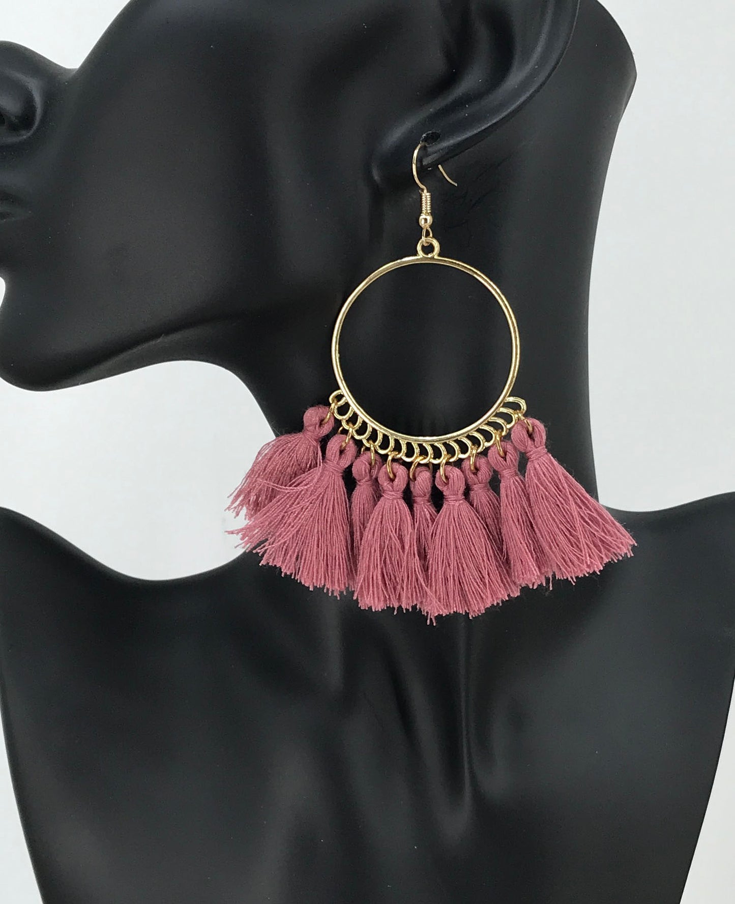 Bohemian Tassel Hoop Earrings - E19-2739