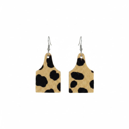 Golden Safari Tag Earrings