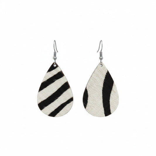 Gilded Zebra Classic Teardrop Earrings