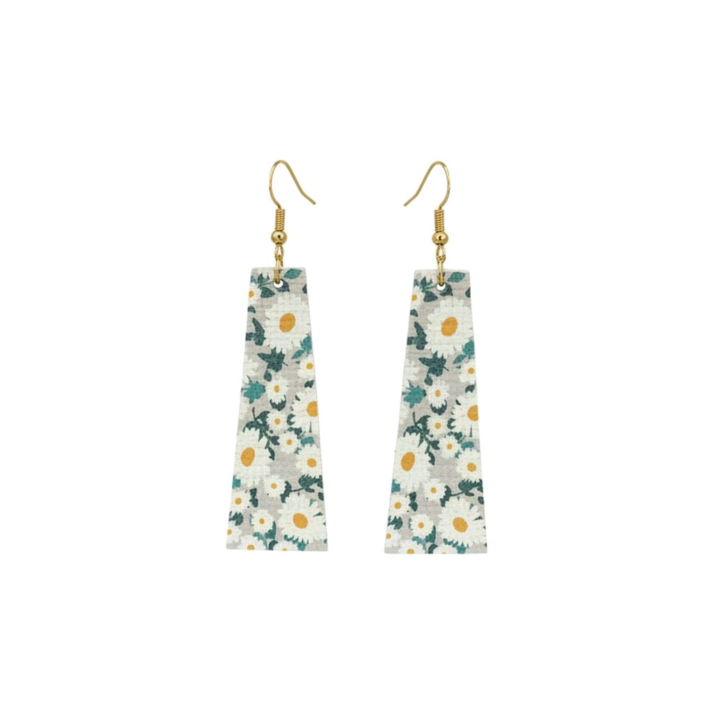 Simply Daisies Tapered Bar Earrings