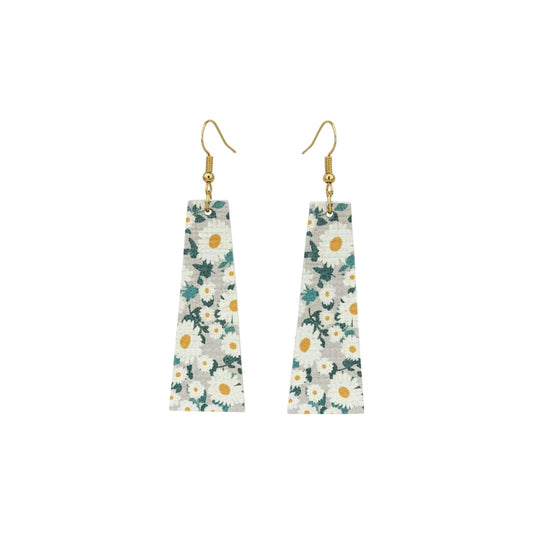 Simply Daisies Tapered Bar Earrings