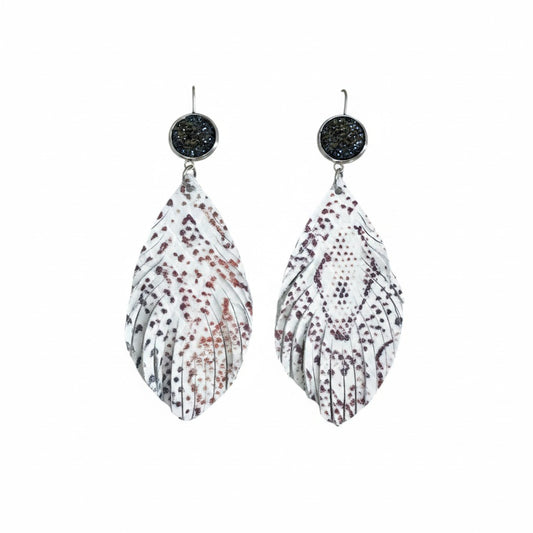 Rose Gold Serpent Fringe Earrings