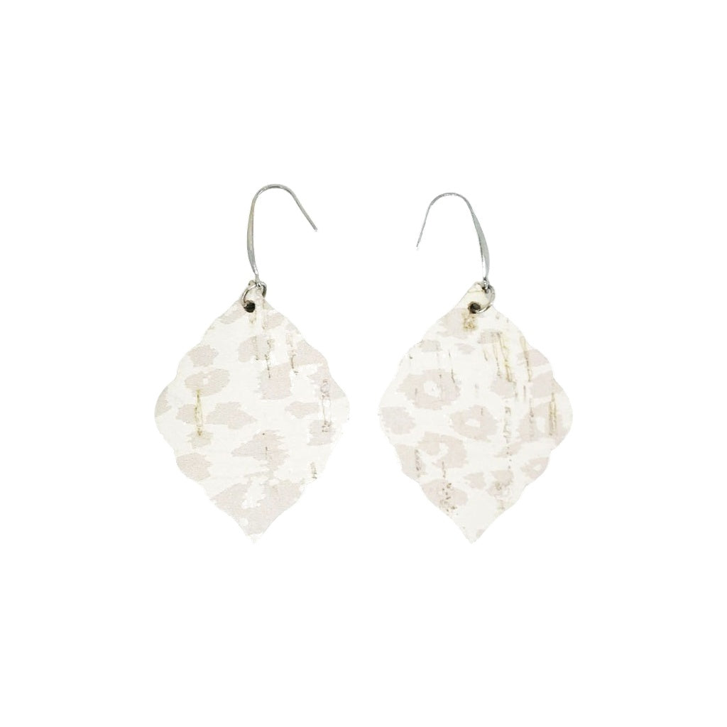 Barely Blush Leopard Drop Earrings