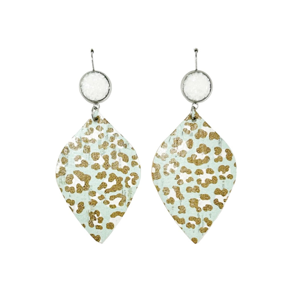 Sea Green Wild Shimmer Earrings