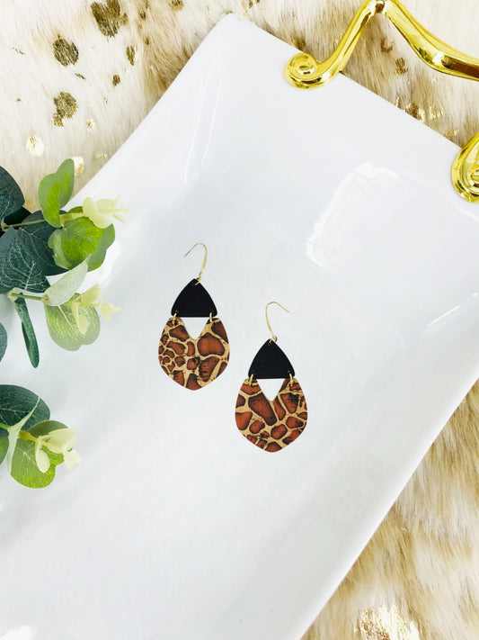 Giraffe Cork Earrings - E19-2940