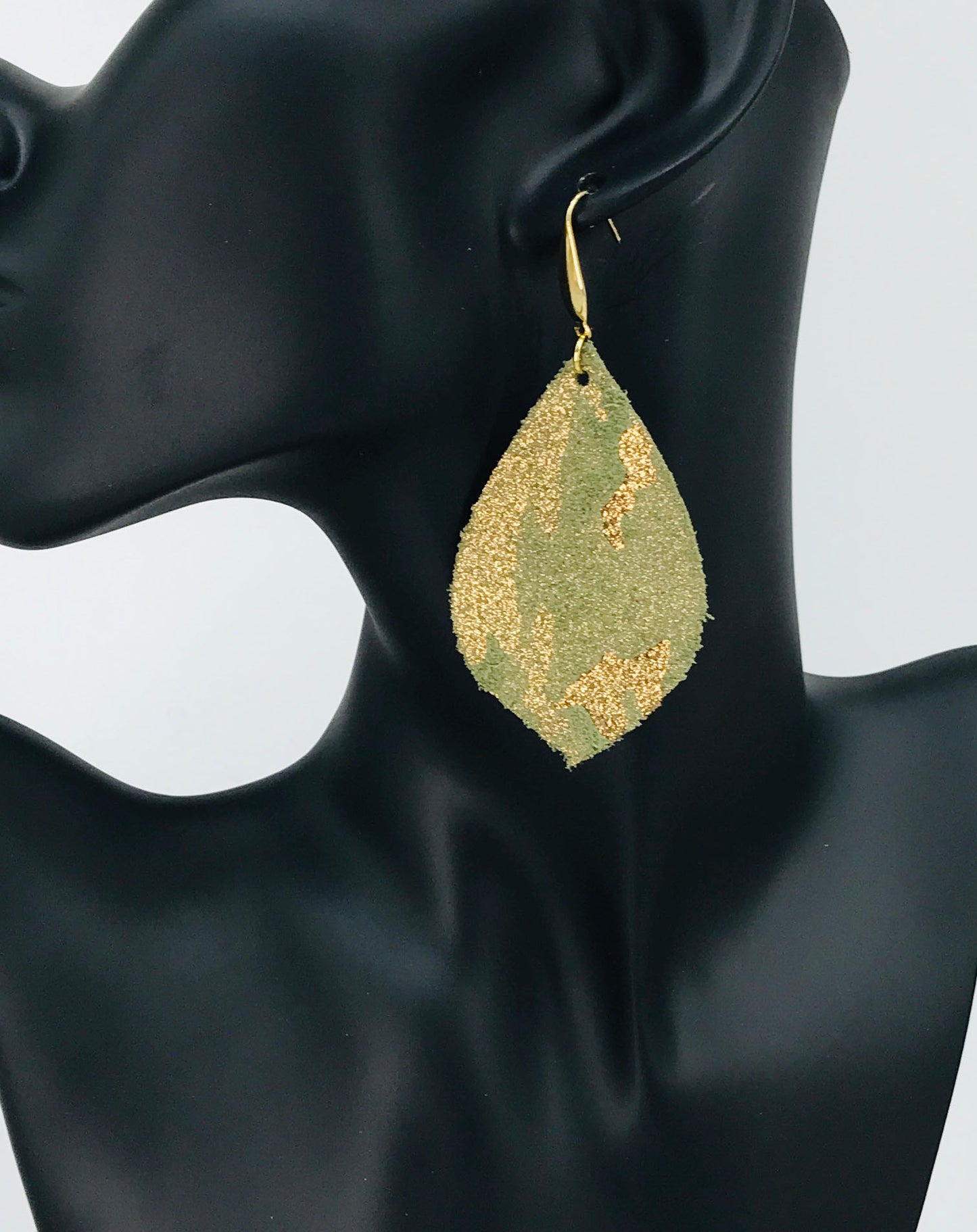 Camouflage Genuine Leather Earrings - E19-2975