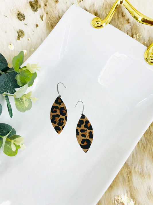 Leopard Cork Earrings - E19-3015