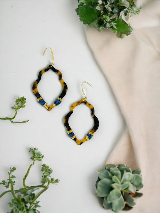 Tortoise Pendant Earrings - E19-3309