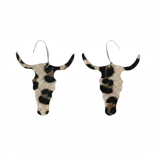 Boutique Rodeo Bull Head Earrings