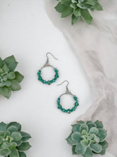 Load image into Gallery viewer, Glass Bead Hoop Earrings - E19-339