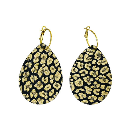 Golden Wild Hoop Earrings