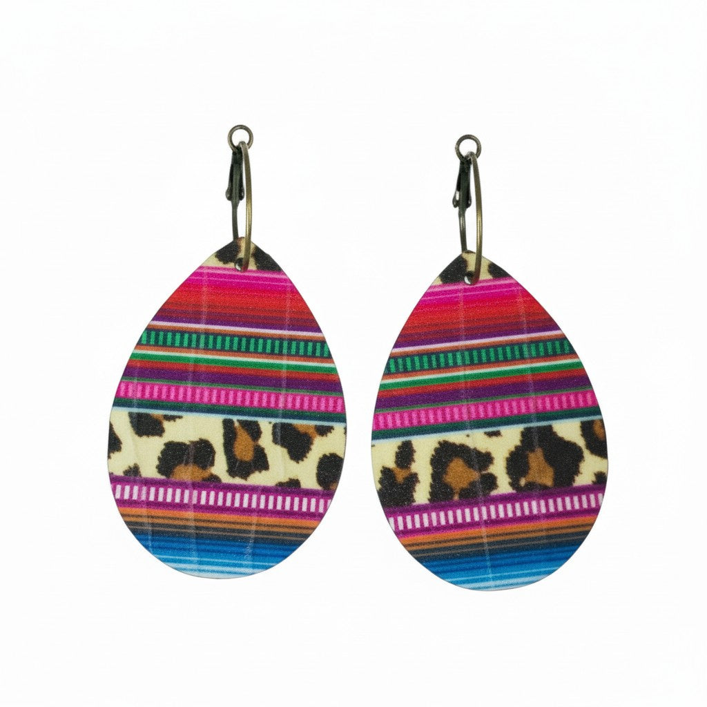 Serape Wild Side Hoop Earrings