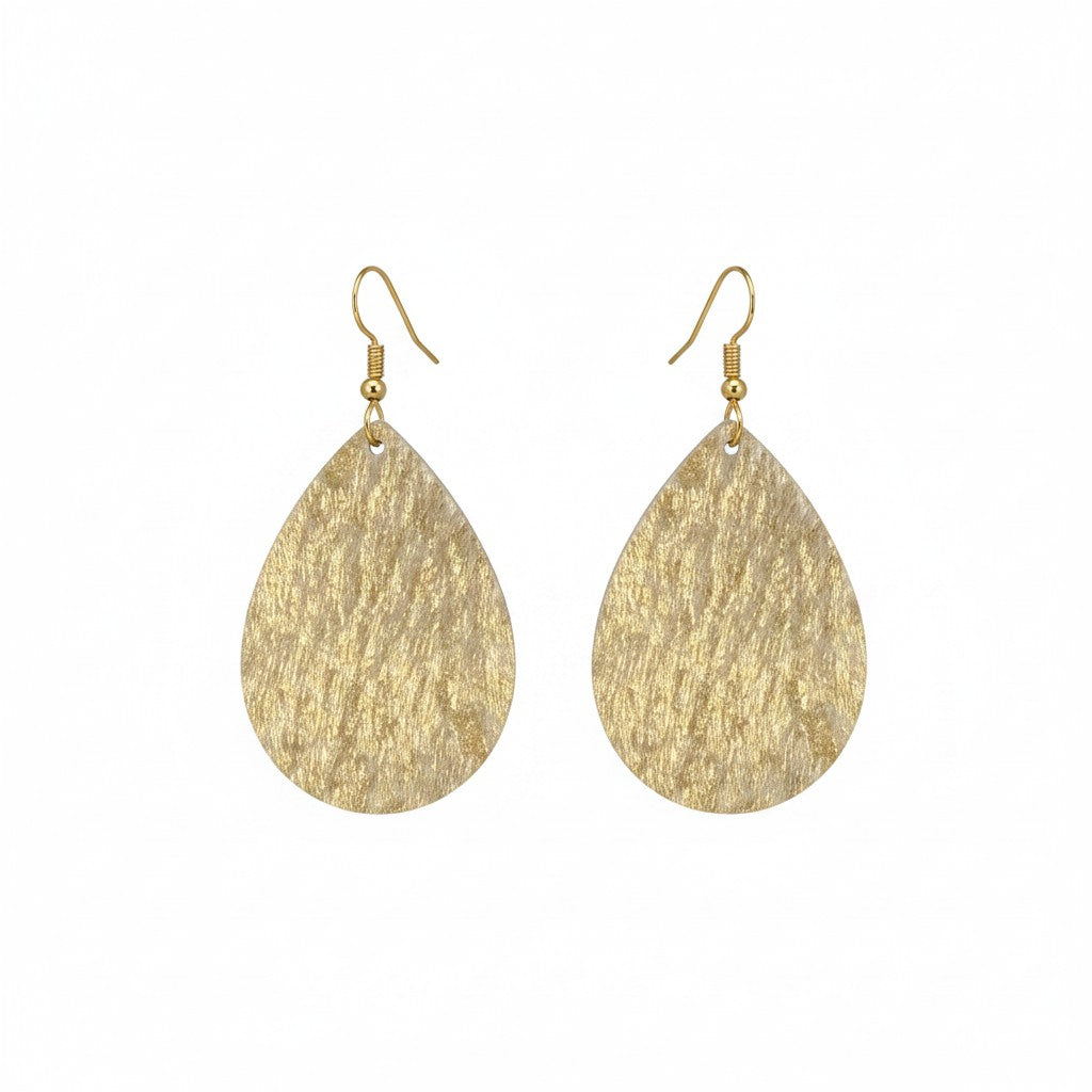 Golden Gleam Teardrop Earrings