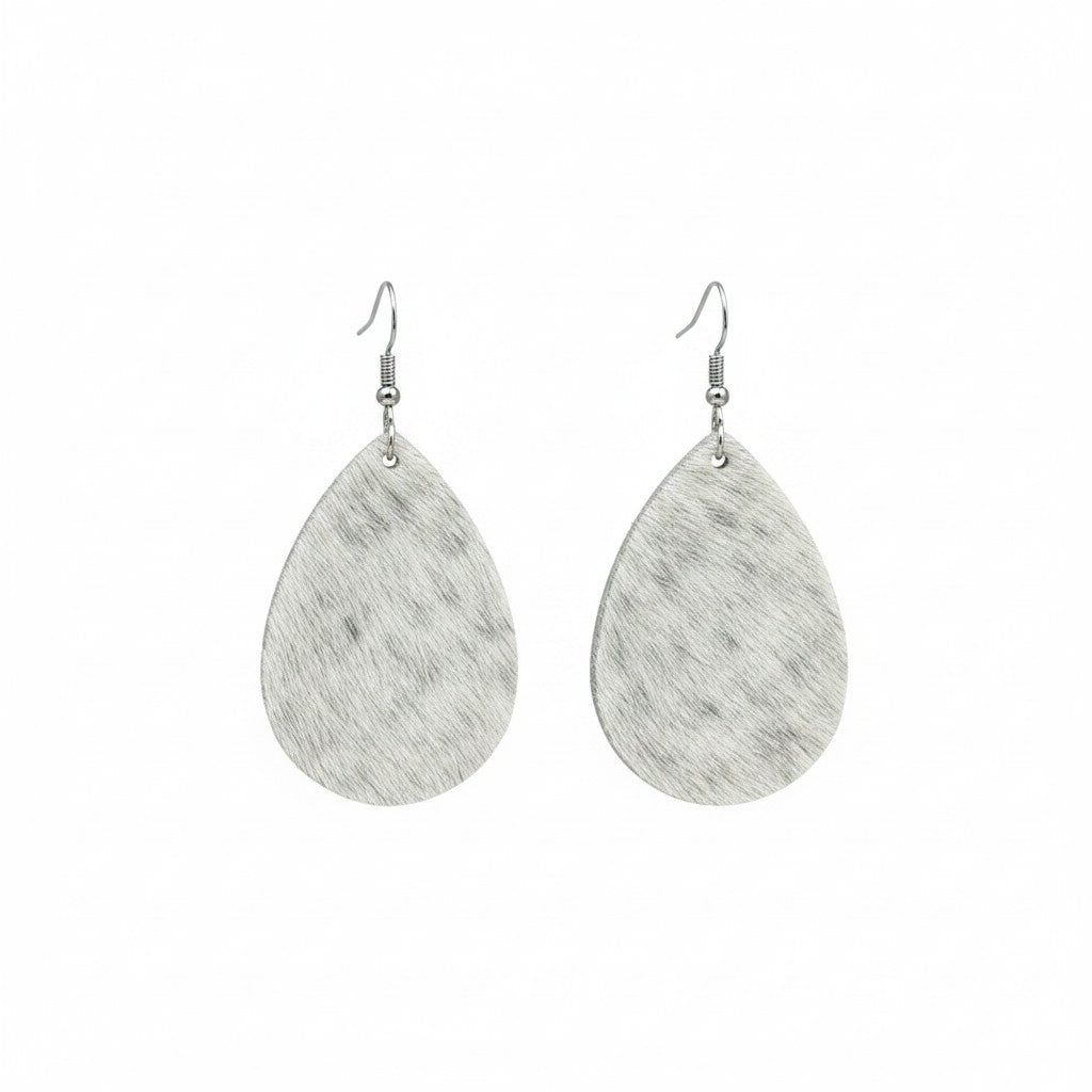 Salt & Pepper Classic Teardrop Earrings