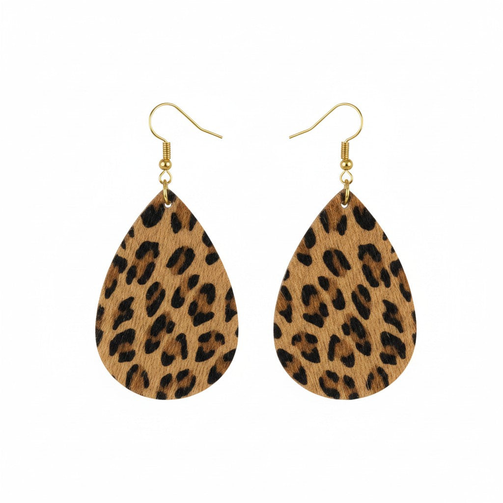 Canyon Cheetah Classic Teardrop Earrings