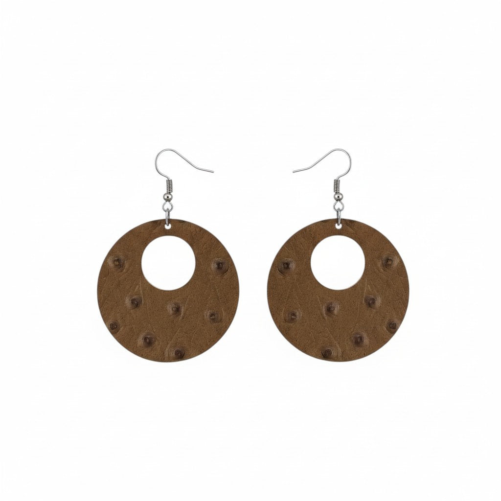 Genuine Leather Earrings - E19-366