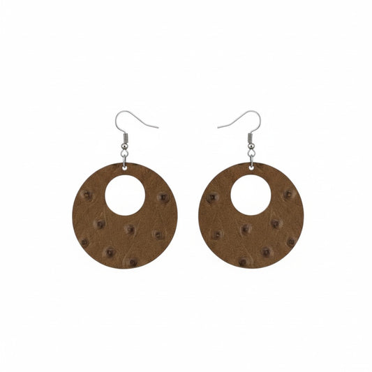 Genuine Leather Earrings - E19-366