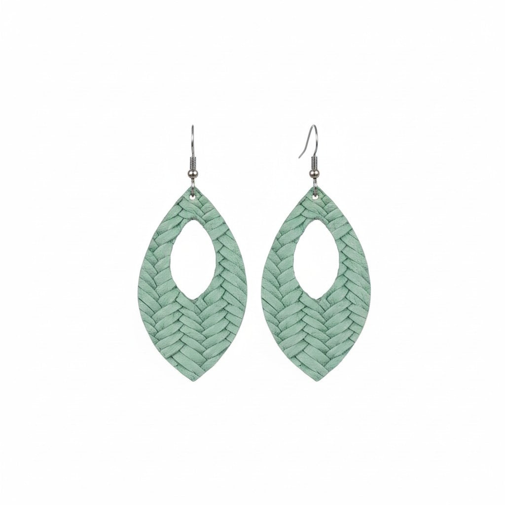 Genuine Italian Leather Earrings - E19-367