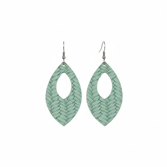 Genuine Italian Leather Earrings - E19-367