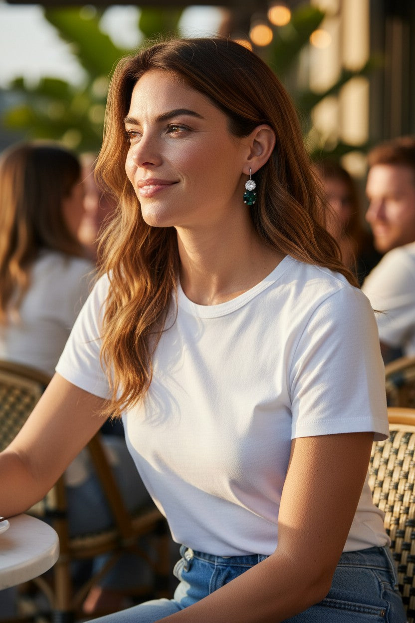 Genuine Crystal Earrings - E19-3730