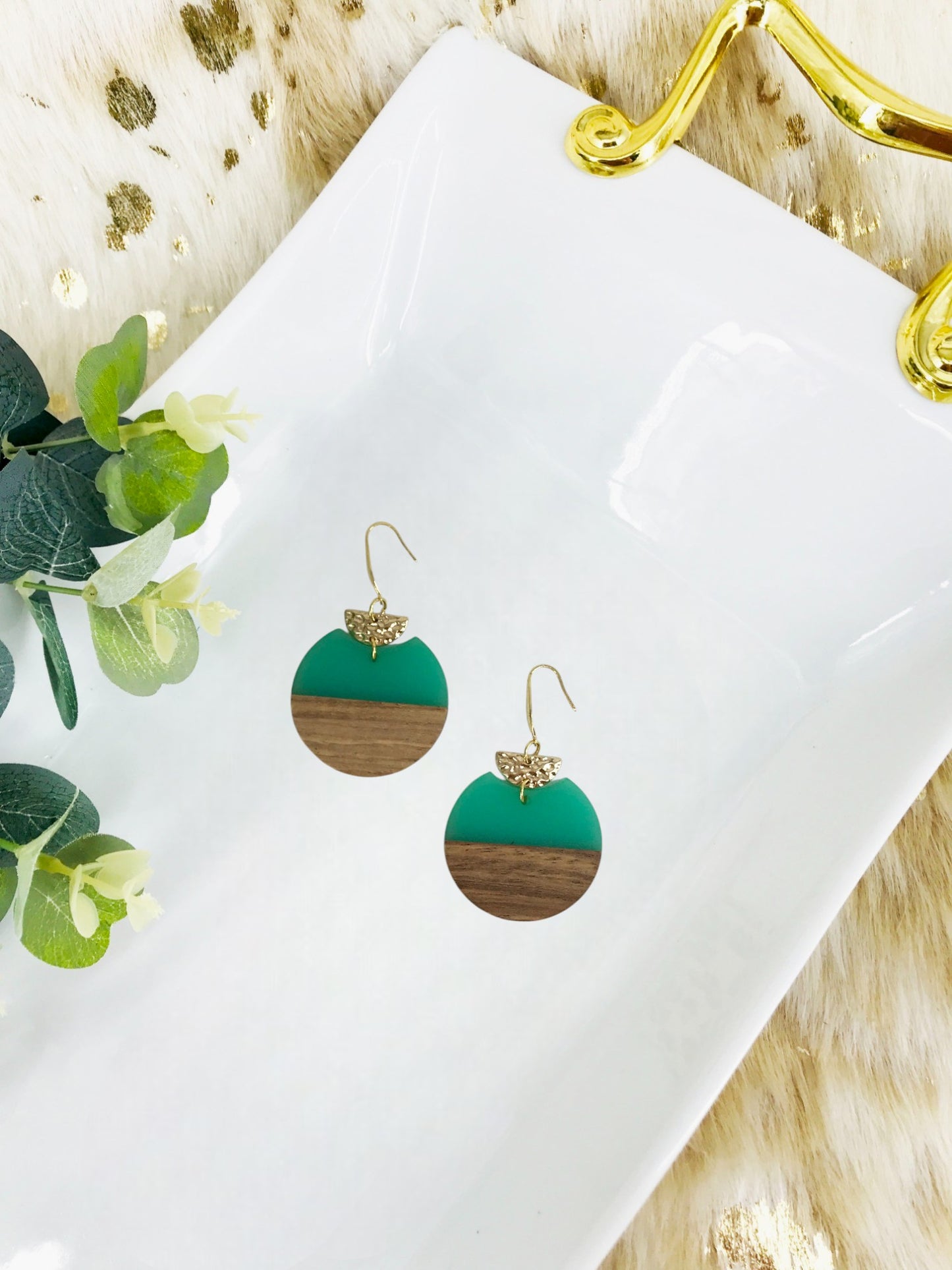 Half Moon Pendant Earrings - E19-4116