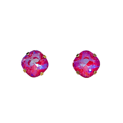 Royal Red Crystal Stud Earrings