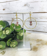 Load image into Gallery viewer, Crystal &amp; Pendant Earrings - E19-4256