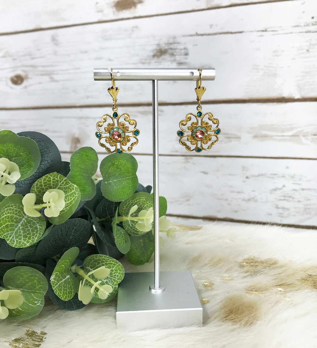 Crystal Pendant Earrings - E19-4259