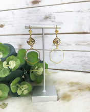 Load image into Gallery viewer, Crystal &amp; Pendant Earrings - E19-4261