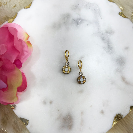 Crystal Pendant Earrings - E19-4263