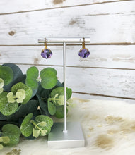 Load image into Gallery viewer, Cushion Cut Crystal Earrings - E19-4292