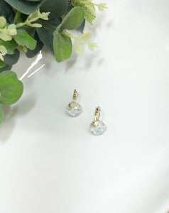 Cushion Cut Crystal Earrings - E19-4293