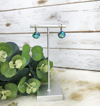 Load image into Gallery viewer, Cushion Cut Crystal Earrings - E19-4297