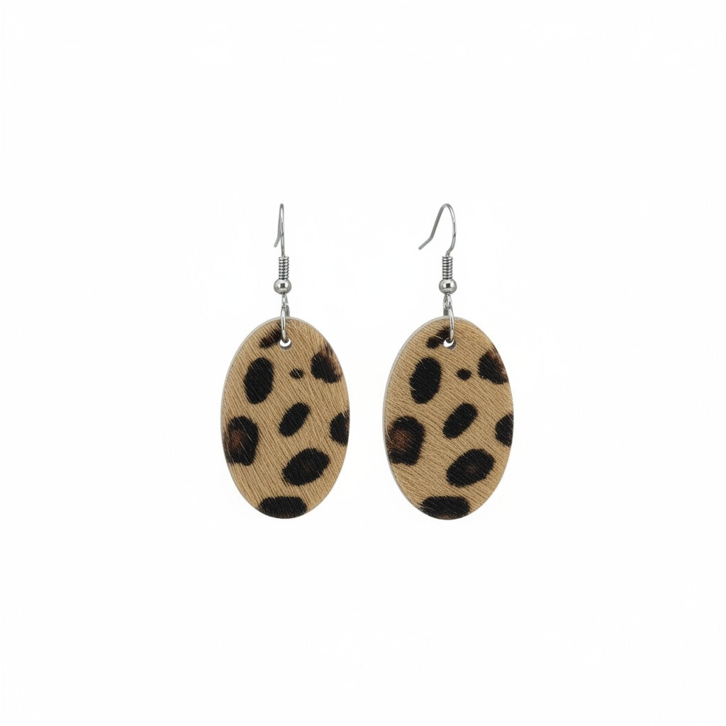 Savanna Spot Oval Earrings