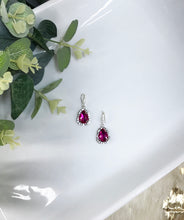 Load image into Gallery viewer, Pave &amp; Rhinestone Pendant Earrings - E19-4475