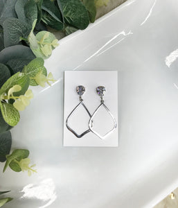 CZ Teardrop Stud & Pendant Earrings - E19-4486