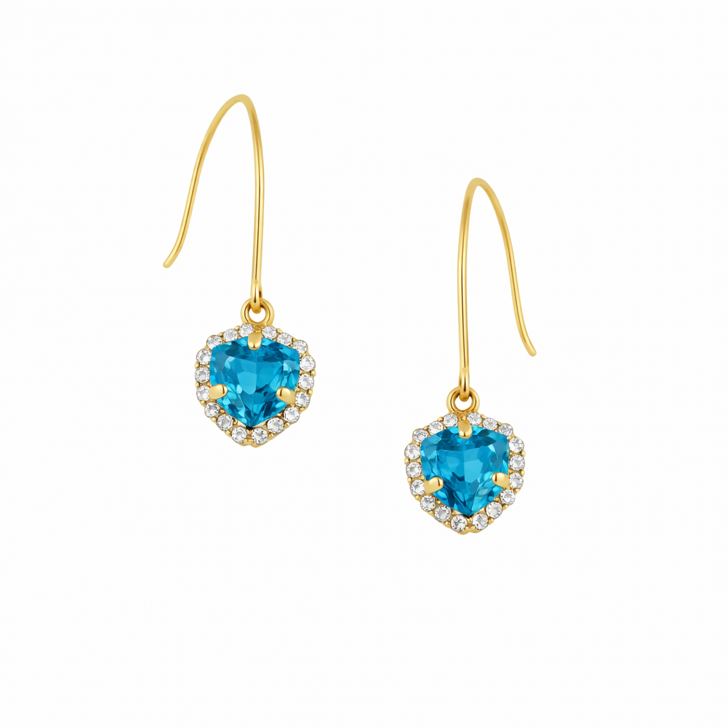 Ocean Spark Rhinestone Drop Earrings