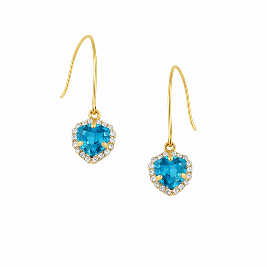 Ocean Spark Rhinestone Drop Earrings