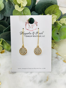 Pave Pendant Earrings - E19-4602