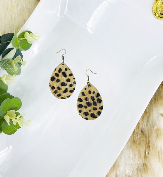 Hair On Genuine Leather Earrings - E19-4656
