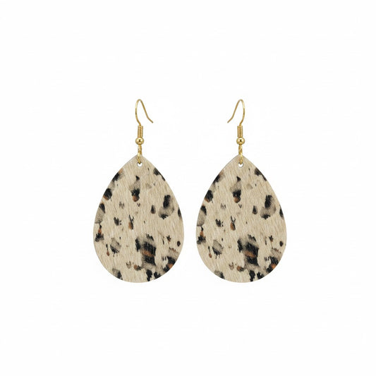 Canyon Cheetah Acid Wash Teardrop Earrings