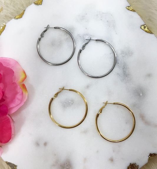 1.5" Stainless Steel Hoops