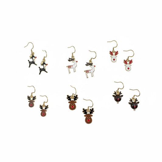 Reindeer Pendant Earrings