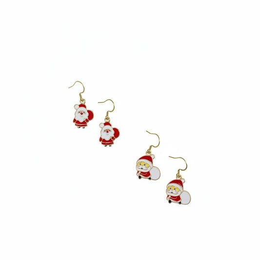 Santa Pendant Earrings