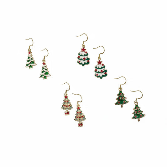 Christmas Tree Pendant Earrings